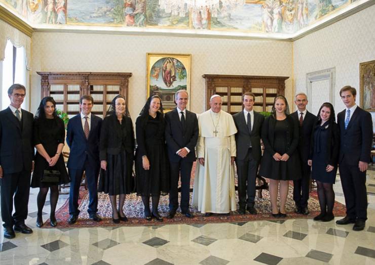 H.H. Pope Francis received Prince Alexander and Princess Gisela in the Palazzo Apostolico May 28th 2015