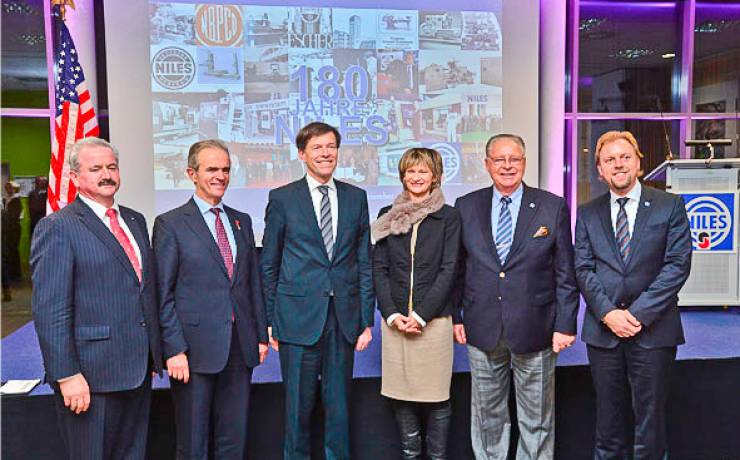 180 Jahre NILES – Markgraf Alexander von Meissen gratuliert Chemnitzer Traditionsunternehmen in seiner Festrede zum Unternehmensjubiläum